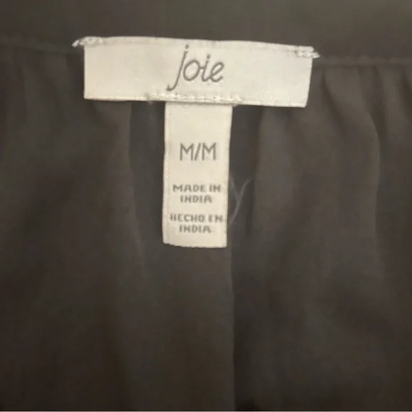JOIE Long Balloon Sleeve MIDI Dress Black M - Picture 9 of 10